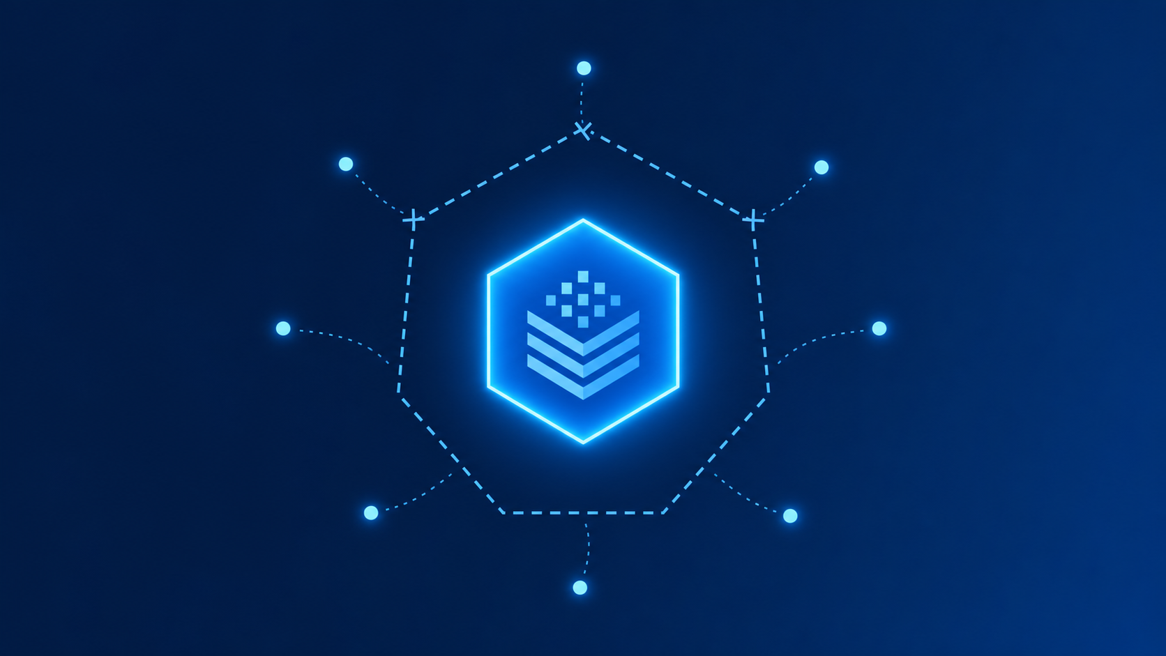 Corporate Tech Aesthetic Data Core Banner