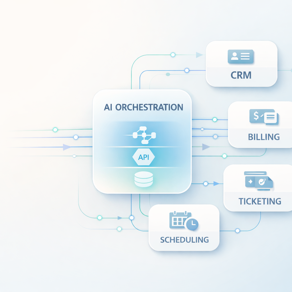 AI agent executing customer service workflows across Amazon Connect and enterprise systems.